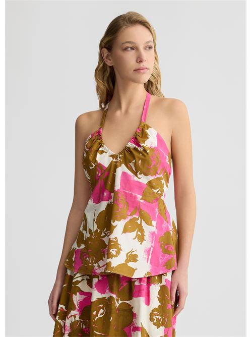 Top in popeline stampato Liu Jo | WA5337T0072.Z9808